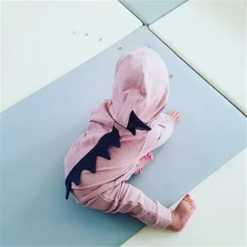 0-24M Novorojenčka 2019 Nove Vroče Otroke, Otroška Oblačila Dekle, Fant Dinozaver Lep Romper Pomlad Jumpsuit Playsuit Babysuit Obleke Sunsuit