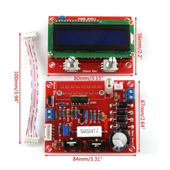 0-28V 0.01-2A Nastavljiv DC Urejeno Napajanje DIY Komplet z LCD Zaslonom J6PC
