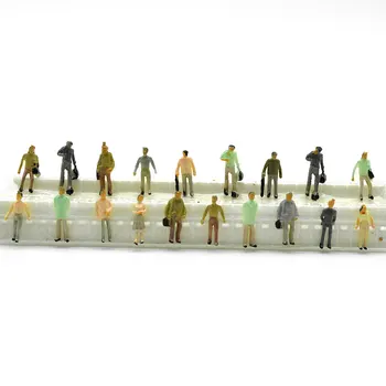 1/150 Obsegu Model Naslikal Ljudi, Slika Za Diorama Miniaturni Model Arhitekture Vlak Postavitev Materialov 50pcs Model Stavba Kit
