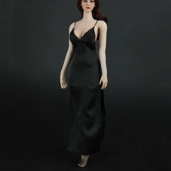 1/6 Obsegu model Seksi ženska Črno Večerno Obleko Nogavice, Oblačila Sklop ZY5025 za 12