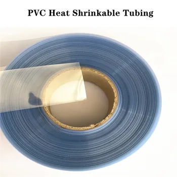 1 KG Prozorno PVC Heat Shrink Tube Za 18650 Baterija Litij-Zaščita Izolacija Toplotnih Shrinkable Kabel Rokav