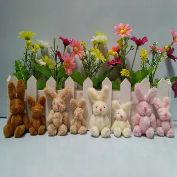 100 kozarcev/veliko Mini Skupno plišastih igrač zajec živali za Poroko peluches bicho ursinho de pelucia 6 cm plišastih zajček