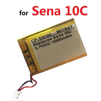 1000mAh Baterija za Sena 10C Headest Li-po Polimer Akumulator, Polnjenje Pack Zamenjava 3,7 V S Priključkom +Skladbo Kode