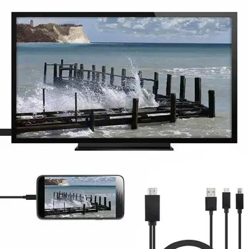 1080p HDMI je združljiv Video Kabel Univerzalni Model Telefona Android TV Za Mobilne Kabelski Adapterji Telefon HD X1O1