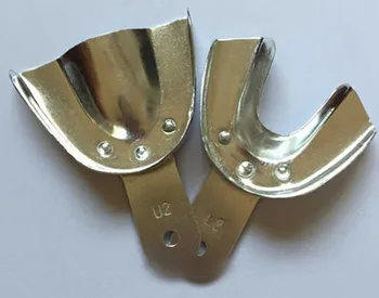 10pcs/ Dental brez lukenj Aluminija Vtis Pladenj Ugriz Proteza Instrument Vtis, Pladnji