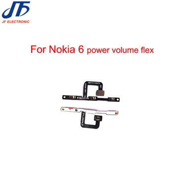 10pcs/veliko Glasnost power Flex Kabel Za Nokia 6 2016 TA1000 1003 1025 stranske tipke gumb Preklopi flex kabel zamenjava rezervnih delov