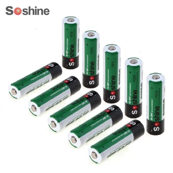 10pcs/veliko Soshine Ni-MH AA 1,2 V 2700mAh Polnilne Baterije + Prenosni Polje Baterije za Fotoaparat / Igrače Visoke Kakovosti