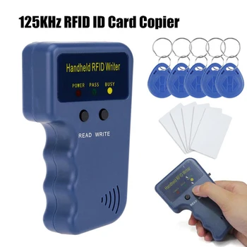 125KHz EM4100 RFID kopirni stroj Pisatelj Duplicator Programer Bralec + T5577 EM4305 večkrat zapisljivi ID Keyfobs Oznake Cloner Kartico 5200 Handhel