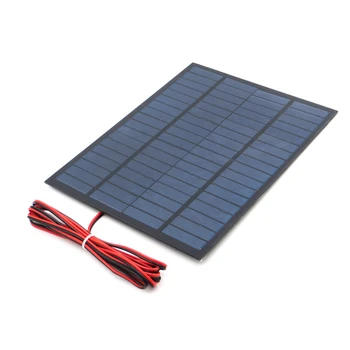 18 V 5 W podaljša žice solarnimi Polikristalni Silicij DIY Baterije Majhna Polnilnik Mini Sončne Celice kabel igrača 18V 5W Watt Volt