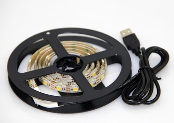 1M 2M USB LED Trak Svetlobe, 5V 5050 SMD IP65 Vodotesen RGB je Topel / Hladen Belo Fleksibilno TV Osvetlitev Ozadja Trakovi