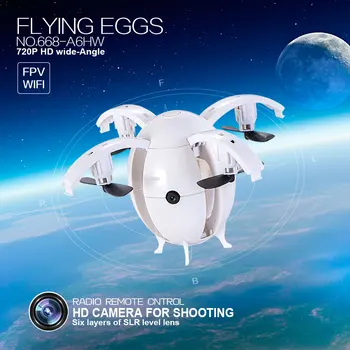 2,4 GHz, ki plujejo pod jajce quadcopter brnenje helikopterja 360 stopinjsko vozni WIFI brezžični nadzor HD kamera mini prenosni original RC brnenje