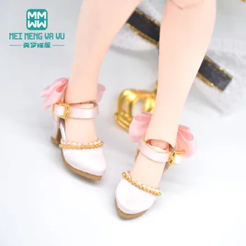 2.8 cm Mini igrače lutka čevlji za 28-30 cm blyth Azone OB23 OB24 moda Lok Saten visokih petah