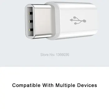 2000pcs Micro USB Na USB C Adapter Mobilni Telefon Adapter Tip-c Vmesnik Podatkovne Linije za Polnjenje Pretvornik Za Samsung Xiaomi Huawei