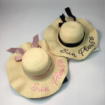 2018 pismo vezenje skp Big robna Dame poletje slamnik mladi klobuki za ženske Odtenek sonce klobuki Plaži klobuk