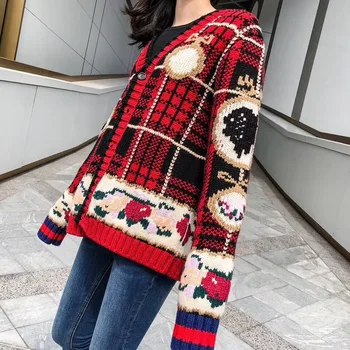 2018 ženske modne pletene cardigan pulover