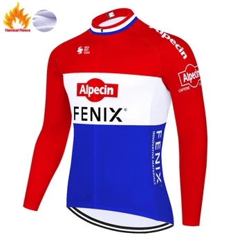 2020 ekipa alpecin fenix kolesarski dres zimsko termalno runo ropa ciclista hombre 12D gel blazinico gorsko kolo, kolesarske hlače