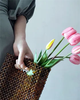 2020 letnik kroglice tkanje ženske oblikovalec beaded vrečke