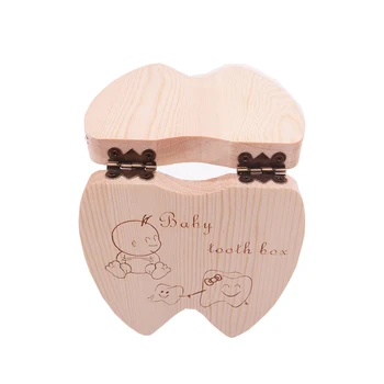 2020 Novi Španski/English Baby Lesa Zob Polje Centralni Organizator Mlečnih Zob Shranjevanje Zbiranje Zob Baby Spominkov Darilo Keepsakes