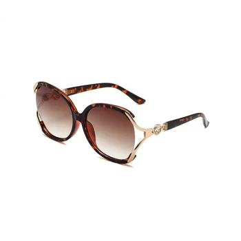 2021 Luksuzne blagovne Znamke Design sončna Očala Ženske Barvne Leče Pismo sončna Očala Moda Ovalni Okvir Letnik Odtenki Kovinskih Očal UV400