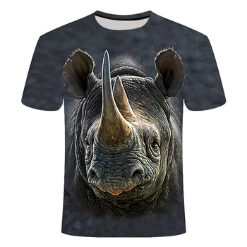 2021 Nieuwste Živali 3D T-shirt Aap Korte Mouw Mannelijke Zomer Vrhovi Tees 3D Orangutan T Shirt Voor Mannen Smešno Kleding