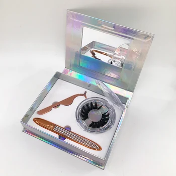2021 prišlekov Trepalnic Knjigo z Eyeliner Pinceta 25 mm Mink Trepalnice, umetne Trepalnice Polje