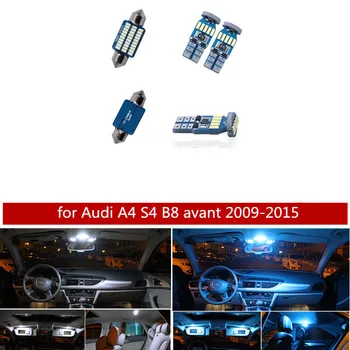 20Pcs Canbus Žarnice Žarnica Bel Avto LED Notranja Luč, Komplet Z Orodjem Za Audi A4 S4 B8 Avant 2009-Dome Zemljevid registrske Tablice Svetlobe