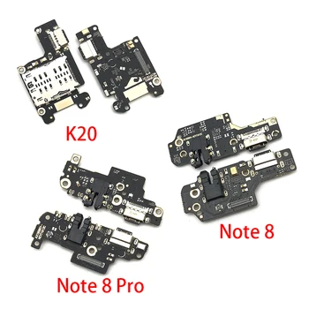 20Pcs,Polnjenje prek kabla USB Vrata za Polnilnik Odbor Flex Kabel Za Xiaomi Mi 9T 10T Redmi K20 Opomba 8 Pro Dock Priključite na Priključek Z Mikrofonom