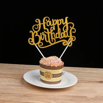 20pcs Torto Pokrivalo Happy Birthday Pismo Dekoracijo Kartico Torto Izbirčen Torto Toppers za Rojstni dan