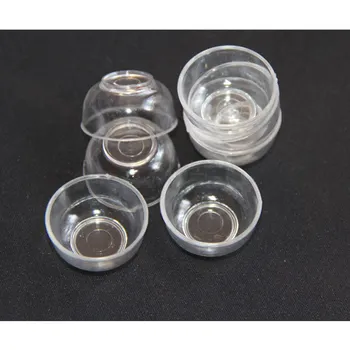 20PCS/VELIKO Mini Majhen Krog Skledo Model Simulacije plastičnih parfait stekla mini Pregleden skodelice Dekoracijo Obrti #DIY052
