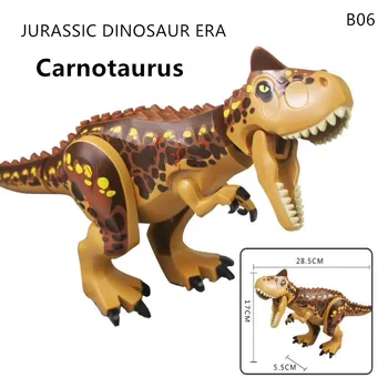 28 cm Velik Dinozaver zidarske Opeke Fantje Težka Nevihte Zmaj Bloki Jurassic Svetu Park Dinozavrov, za Otroke, Fantje Darila