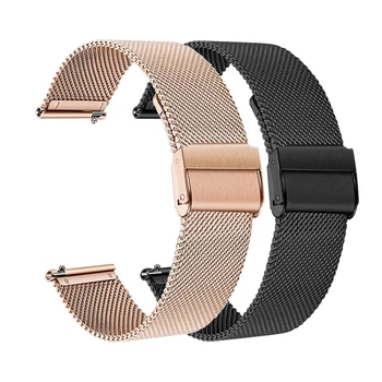 2PCS Milanese & Nerjavečega Jekla Watchband Za Ticwatch Pro 2020 Luxe Slog Watchband Za Ticwatch Pro/PR03/GTX/E2 Trak Zapestnica