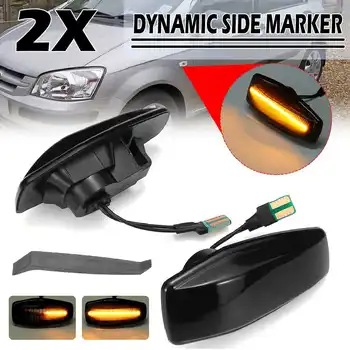 2pcs Teče Vključite Opozorilne Led Strani Marker Luč 12V Plošča Lučka Strani lučka Dinamični Kazalnik Blinker za Hyundai i10 TRAJET GETZ