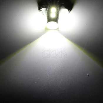 2pcs/veliko T10 led žarnice canbus 194 Xenon Bela LED CANBUS T10 10SMD LED 5730 5630 SMD t10 10led z Objektivom Projektorja Aluminija