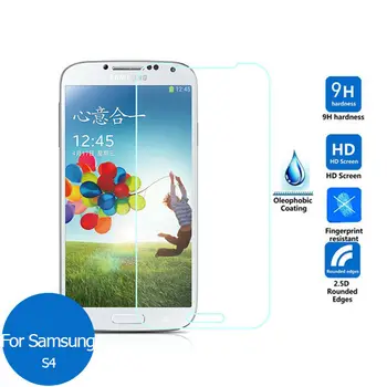 2PCS Za Samsung Galaxy S4, kaljeno steklo screen protector 9h Varnost Zaščitni Film o S 4 I 9500 9505 Gt i9500 i9505 I9506