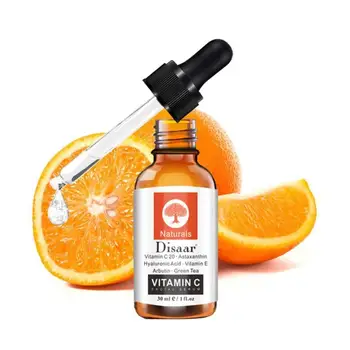 30 ml Vitamin C Serum, Skrči Pore Zob Serum za Nego Kože, Hialuronska Kislina Obraz, Krema za odstranjevanje barve Freckle Vložki