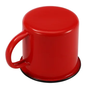 350 ml, Rdeča Emajl Kave Vrč Zajtrk Čaj Vrč Vode Pokal za Kuhinjo Orodje