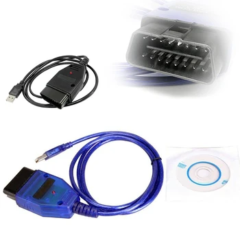 409.1 Vag Com 409Com Vag 409 Kkl OBD2 USB Kabel za Diagnostiko Optičnega Skeniranja Orodje Vmesnik za VW Audi Seat Volkswagen, Škoda VAG-COM