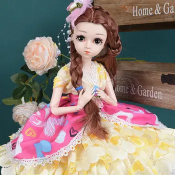45 cm lepa princesa lutka z obleko oblačila 1/3 BJD lutka 20 skupno lepa golden princess las, lahko izberete darila za dekleta