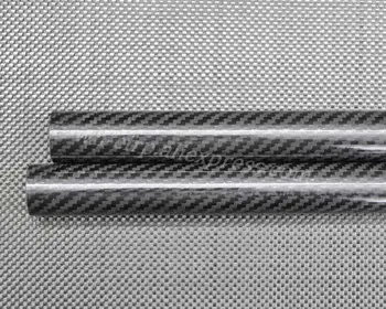 48 mm ODx 46mm ID Ogljikovih Vlaken, Cev 3k 500MM Dolgo (Roll Zavit) ogljikov cevi , s ogljikovega polne, Japonska 3 k izboljšanju materiala