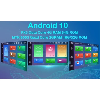 4G RAM-a, Android 10 Auto Radio Jedro Octa 7Inch 2DIN Univerzalni Avto BREZ DVD predvajalnik, GPS, Stereo Audio (Stereo zvok Vodja enote za Podporo DAB DVR OBD BT