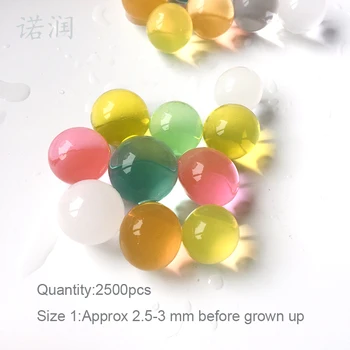 5000 Kos 2.5-3 mm 12 Barv Hydrogel Gel Otroci Igrače za Paintball Naraščajoče Vode Žogo Vode Kroglice Doma Vaza Dekoracijo Kristalno Tal, Blata