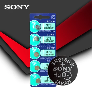 5pc Sony Prvotne 373 SR916SW 916 SR916 Watch Baterije SR916SW 373 Gumb gumbaste, ki NA JAPONSKEM