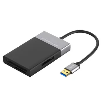 6 V 1 Memory Multi Card Reader USB 3.0 2 Port HUB Adapter za XQD PRIM TF kartice MicroSD Compact Flash USB3.0 Kartic PC Visoke Hitrosti