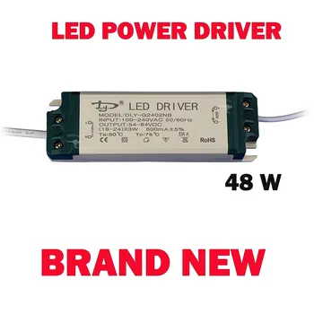 600mAh 48W LED Moč Voznik Transformator Plošča Lučka Napajanja