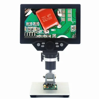 7 palčni G1200 1200X Digitalni Mcroscope Elektronske Video Mikroskopom LCD-Zaslon 12MP Spajkanje Telefon Popravila Lupo Vgrajeno Baterijo