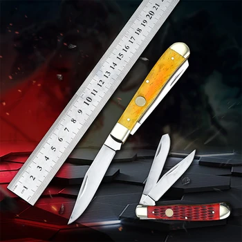 7CR17MOV Noži Lov Žep Krat Metulj Taktično Nož Stiletto Pripomoček za Preživetje Nož za Kampiranje na Prostem Fiksno Rezilo Noža
