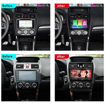 9-Palčni avtoradia Za Subaru Gozdar 4 2 Din GPS Navigacija Multimedijski Predvajalnik Predvajalnik Videa Android 9.0 WIFI 4G BT Št DVD Predvajalnik