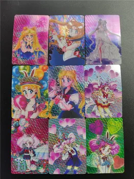 9pcs/set Sailor Moon Pasteable Seksi Lepoto Hobi Zbirateljstvo Igre Zbiranje Anime Kartice Omejitev Seksi Dekle Brezplačna Dostava
