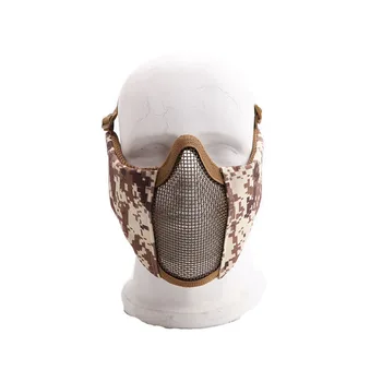 Airsoft Polovico Obraza, Zaščitno Masko Očesa Masko z Ušesa Vojaške Paintball Lov CS Streljanje Taktično Opremo