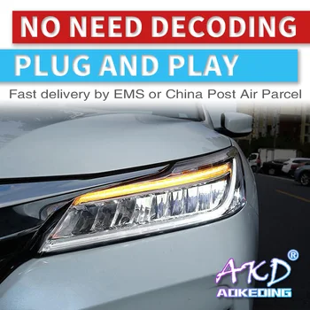 AKD tuning avtomobilov Smerniki Za Honda Accord G9.5 2016-2017 Žarometi Full LED DRL Teče luči Bi-Xenon žarek dinamičnih signalov